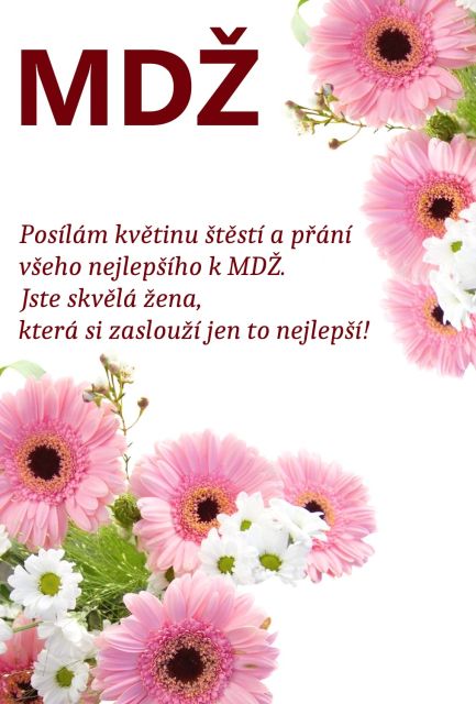 Přání k MDŽ: Objevte vtipné a dojemné obrázky k svátku žen!
Přání k MDŽ: Překvapte každou ženu ve svém životě. Stáhněte si zdarma naše originální přání a šiřte radost dál.
Klíčová slova: mdž,přání k mdž,přání k mdž obrázky,přání k mdž text,obrazky k svatku mdž,obrázkové přání k mdž,báseň k mdž,přání k mdž vtipné,mdž přání,obrázky k mdž