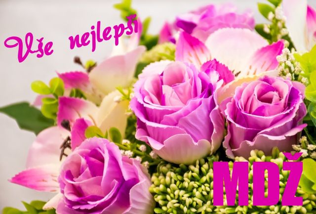 Přání k MDŽ - kytice růžových růží
kytice růžových růží - přání a blahopřání k MDŽ obrázek květin ke stažení zdarma, k vytištění nebo jako elektronická pohlednice. Na šířku. Rozměry 17 x 11,5 cm pro obálku B6.
Keywords: Přání k MDŽ,Mezinárodní den žen